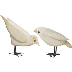 Whitewashed Bird Pair