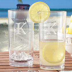 Personalized Tall Acrylic Drinking Glasses