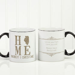State of Love Personalized Coffee Mug