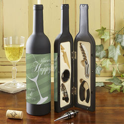 Uncork Some Happy Personalized Wine Bottle Accessory Kit