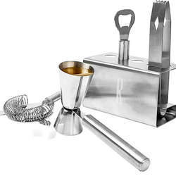 Personalized Stainless Steel Mixology Set