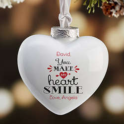 You Make My Heart Smile Ornament