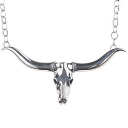 Sterling Silver Longhorn Necklace