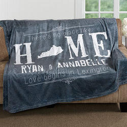 State Of Love Personalized Fleece Blanket