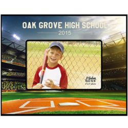 Personalized Baseball Home Plate Picture Frame
