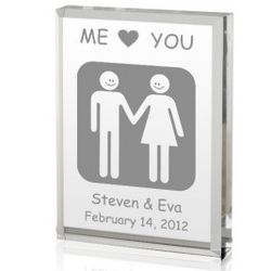 You and Me Love Plaque