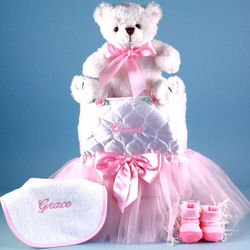 Personalized Tote, Tutu, and Teddy Baby Gift