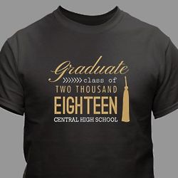 Personalized Deluxe Graduate T-Shirt