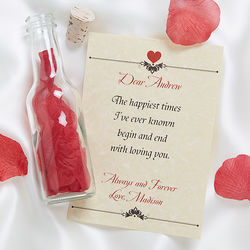 Personalized Love Letter in a Bottle