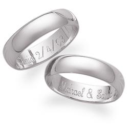 Sterling Silver Engraved Message Ring