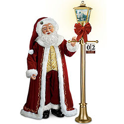 Thomas Kinkade Countdown To Christmas Santa Claus Doll