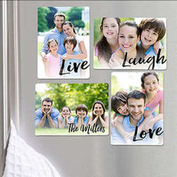 Live Laugh Love Personalized Magnet Set