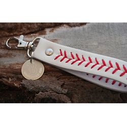 Stitched Baseball Personalized Key Chain