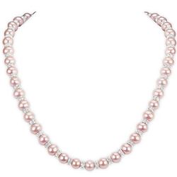 Pretty in Pink Pearl and Crystal Necklace