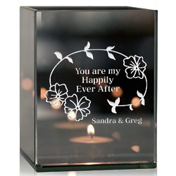 Personalized My Happily Ever After Tea Light Candle Holder