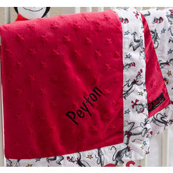 Personalized Dr. Seuss Cat in the Hat Baby Blanket
