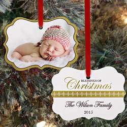 Blessings of Christmas Photo Ornament