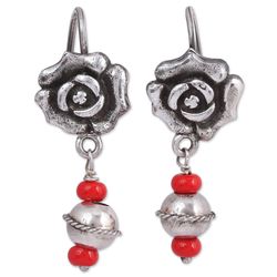 earrings dangle delicate sterling rose silver findgift