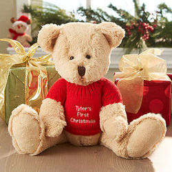 Personalized First Christmas Teddy Bear
