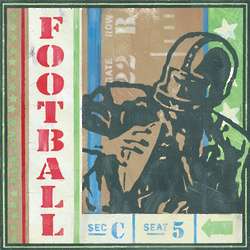 Going for a Pass Game Ticket Canvas Art
