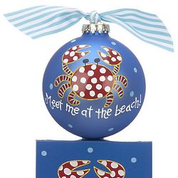 Personalized Meet Me at the Beach Christmas Ornament