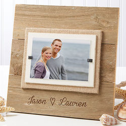 Personalized Our Love Reclaimed Beachwood Picture Frame