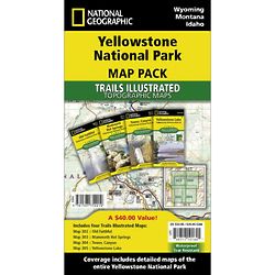 Yellowstone National Park Trail Map Bundle