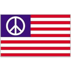 Peace Sign US Flag