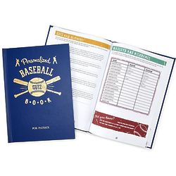 Personalized Baseball Trivia Book