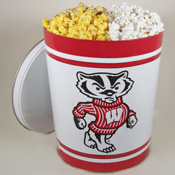 Wisconsin Badgers Popcorn Gift Tin