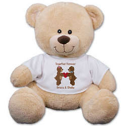 Couple's Personalized Together Forever Teddy Bear