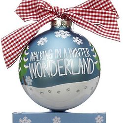 Personalized Walking in a Winter Wonderland Christmas Ornament