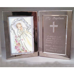 Personalized Silver Baptism Frame