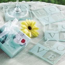LOVE Coasters Wedding Favors