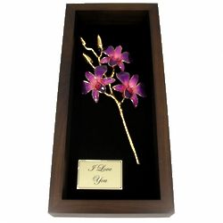 11" Preserved Orchid Remembrance Shadow Box