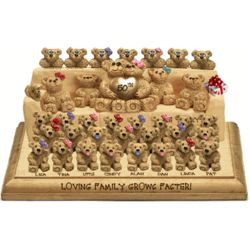 Personalized Jumbo Family Couch with 30 to 36 Bears