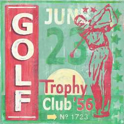 Golf Classic Game Ticket Wall Art