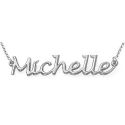 Handwritten Name Necklace in Sterling Silver