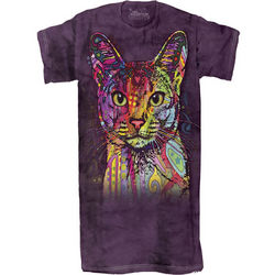 Colorful Cat Sleepshirt Cover-Up