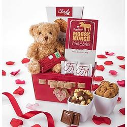 Bear Hugs & Kisses Valentine Sweets Basket