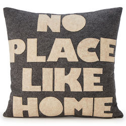 Handcrafted No Place Like Home Pillow