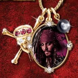 Pirates of the Caribbean Jeweled Pendant Necklace