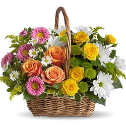 Sweet Tranquility Flower Basket