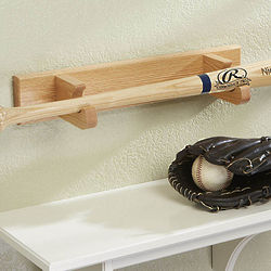 Oak Baseball Bat Display Stand