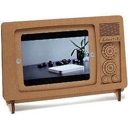 Recycled Cardboard iPad TV Stand