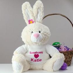 Personalized Somebunny Loves Me Bunny