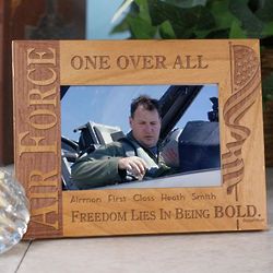 Personalized US Air Force Wooden Picture Frame