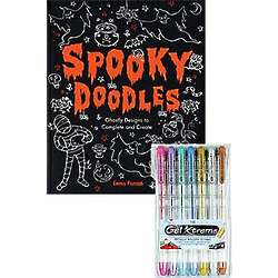 Spooky Doodles and Metallic Gel Pens