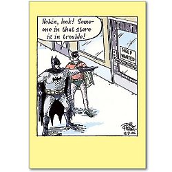 Batman Help Wanted Birthday Card