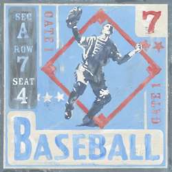 Baseball Game Ticket Wall Art